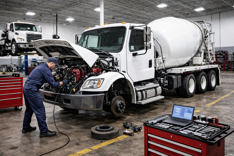 Concrete Mixer Truck Repair