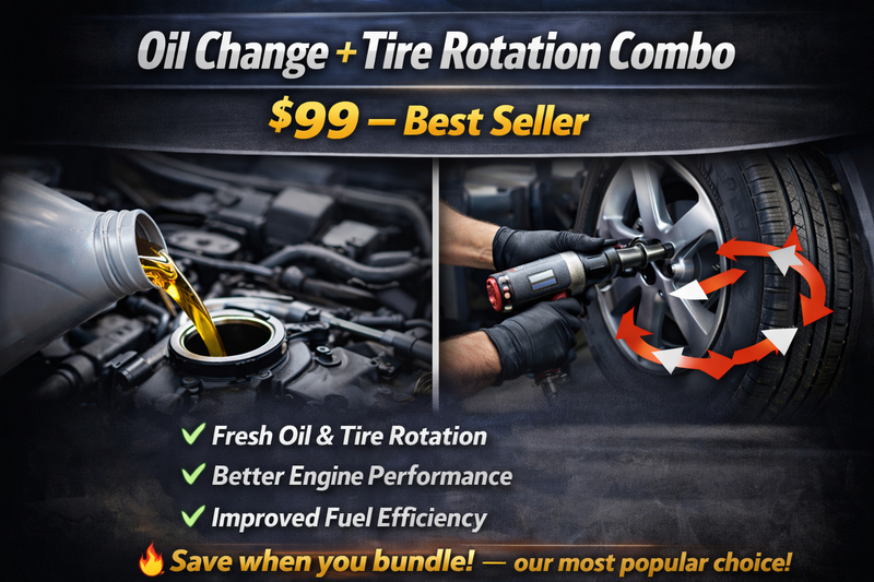 Oil Change + Tire Rotation Combo